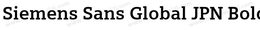 Siemens Sans Global JPN Bold Italic字体转换
